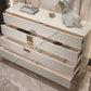 Glam Horizontal Storage Chest Wood Soft-Close Drawers Double Chest