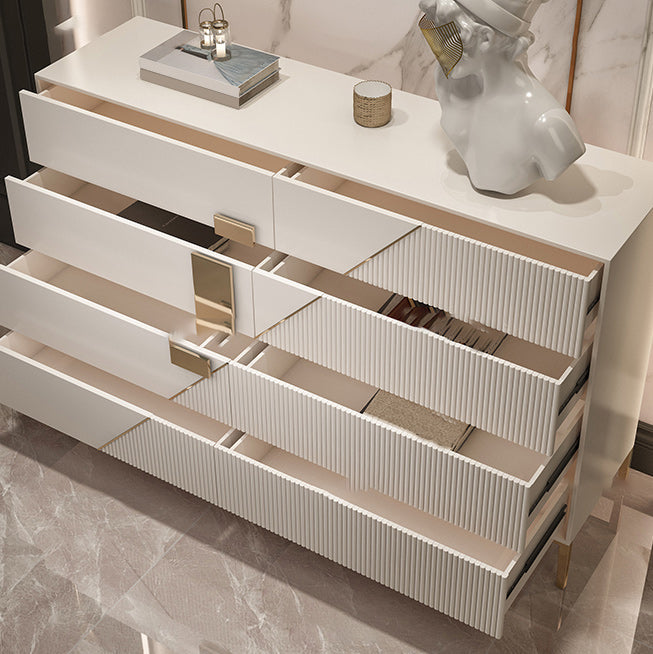 Glam Horizontal Storage Chest Wood Soft-Close Drawers Double Chest