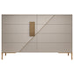 Glam Horizontal Storage Chest Wood Soft-Close Drawers Double Chest