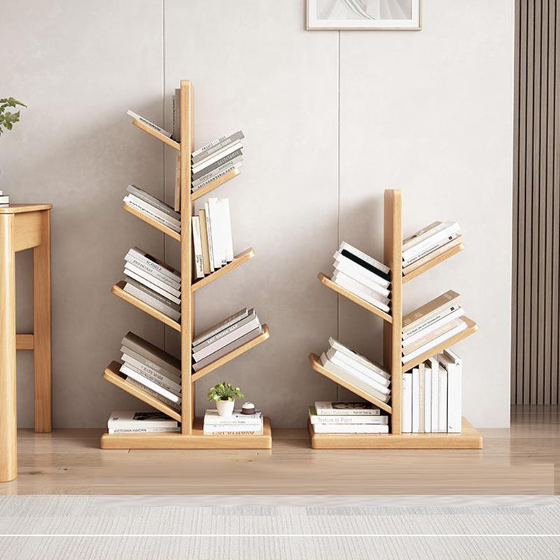 Scandinavian Open Back Vertical Bookshelf Wooden Bookcase with Shelves Clearhalo 'Bookcases' 'furn' 'furn_bookcases' 'Furniture' 'Office Furniture' 6934426