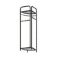 Contemporary Metal Coat Rack Free Standing Clothes Hanger for Living Room Clearhalo 'Entry & Mudroom Furniture' 'furn' 'furn_hall_tree_coat_racks' 'Furniture' 'Hall Trees & Coat Racks' 'hall_tree_coat_racks' 6934488