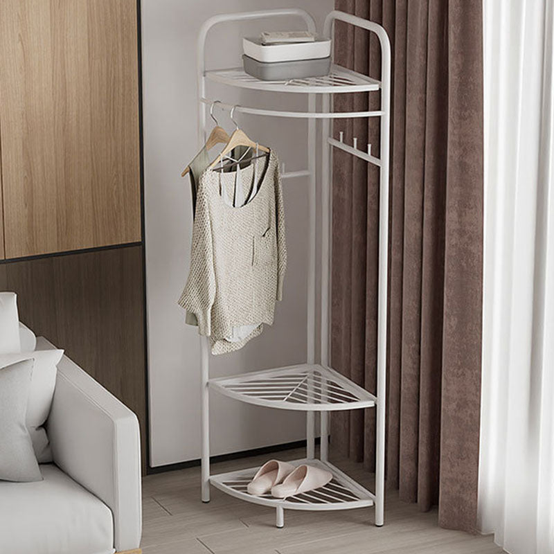Contemporary Metal Coat Rack Free Standing Clothes Hanger for Living Room Clearhalo 'Entry & Mudroom Furniture' 'furn' 'furn_hall_tree_coat_racks' 'Furniture' 'Hall Trees & Coat Racks' 'hall_tree_coat_racks' 6934490