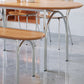 Dining Room Dinner Kitchen Table Silver Legs Solid Wood Dining Table