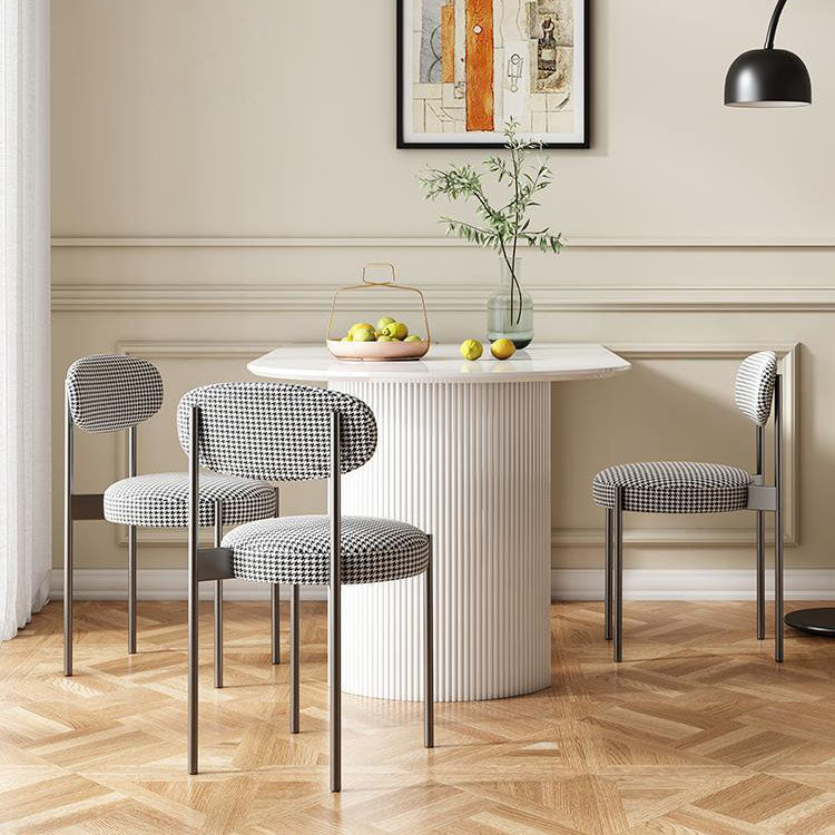Dining Room Dinner Kitchen Table Double Pedestal Stone Dining Table Clearhalo 'Dining Tables & Seating' 'Dining Tables' 'dining_table' 'furn' 'furn_dining_table' 'Furniture' 'Kitchen & Dining Furniture' 6936993