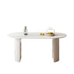 Dining Room Dinner Kitchen Table Double Pedestal Stone Dining Table Clearhalo 'Dining Tables & Seating' 'Dining Tables' 'dining_table' 'furn' 'furn_dining_table' 'Furniture' 'Kitchen & Dining Furniture' 6936995
