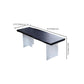 Pine Solid Wood Dining Table Acrylic Base Table for Dining Room Clearhalo 'Dining Tables & Seating' 'Dining Tables' 'dining_table' 'furn' 'furn_dining_table' 'Furniture' 'Kitchen & Dining Furniture' 6937080