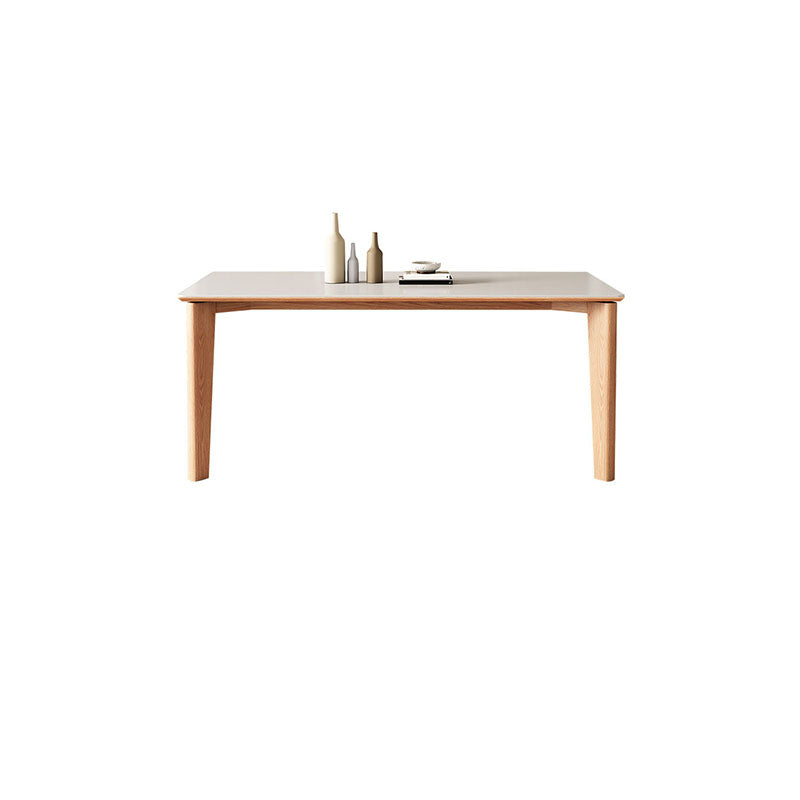 Modern 4 Legs Dining Table Rectangle Dining Table for Kitchen Without Chairs Clearhalo 'Dining Tables & Seating' 'Dining Tables' 'dining_table' 'furn' 'furn_dining_table' 'Furniture' 'Kitchen & Dining Furniture' 6937113