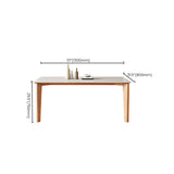 Modern 4 Legs Dining Table Rectangle Dining Table for Kitchen Clearhalo 'Dining Tables & Seating' 'Dining Tables' 'dining_table' 'furn' 'furn_dining_table' 'Furniture' 'Kitchen & Dining Furniture' 6937123