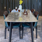 4 Legs Dining Table Rectangle Sintered Stone Table for Kitchen