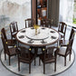 Pedestal Dining Table Convertible Dining Table for Dining Room Clearhalo 'Dining Tables & Seating' 'Dining Tables' 'dining_table' 'furn' 'furn_dining_table' 'Furniture' 'Kitchen & Dining Furniture' 6937141
