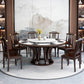 Pedestal Dining Table Convertible Dining Table for Dining Room Clearhalo 'Dining Tables & Seating' 'Dining Tables' 'dining_table' 'furn' 'furn_dining_table' 'Furniture' 'Kitchen & Dining Furniture' 6937146