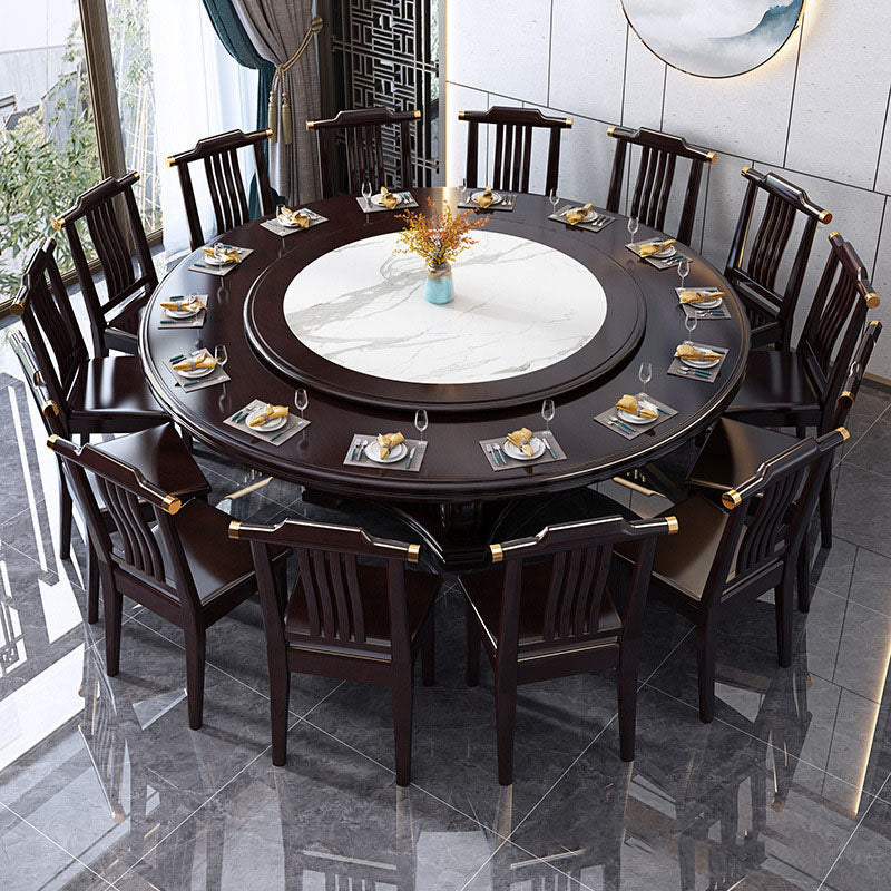 Voetstuk Eettafel Massief Houten Converteerbare Tafel voor Eetkamer