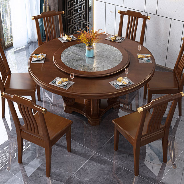 Voetstuk Eettafel Massief Houten Converteerbare Tafel voor Eetkamer