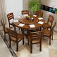 Solid Wood Dining Table Convertible Dining Table for Kitchen Room