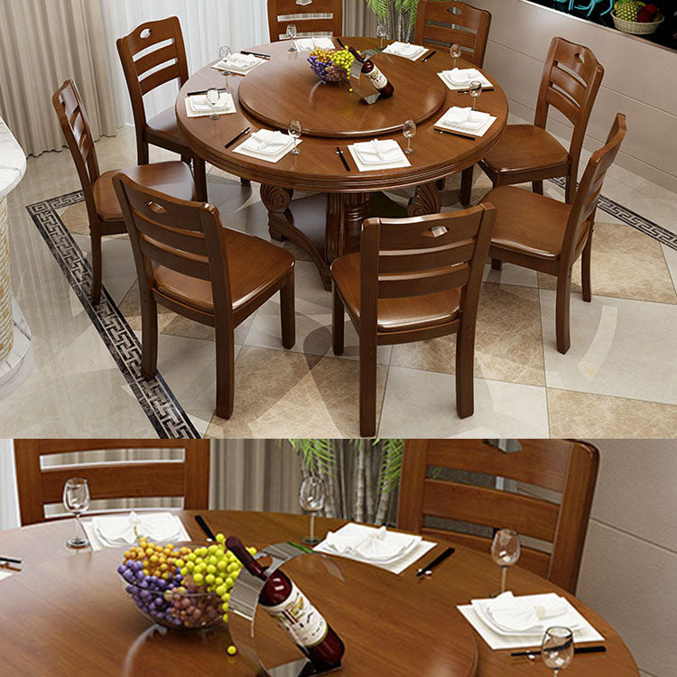 Solid Wood Dining Table Convertible Dining Table for Kitchen Room