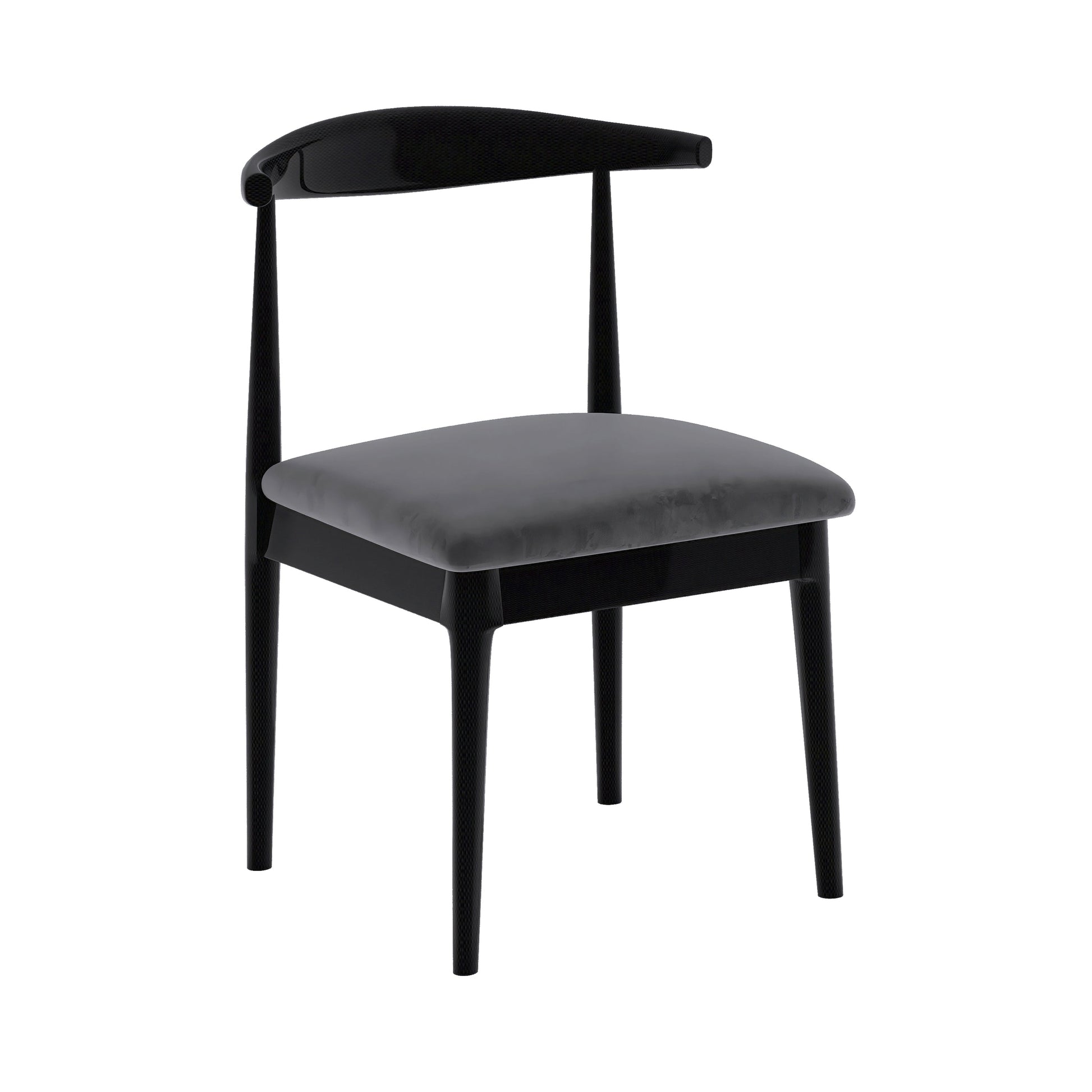 Black Pine Wood Modern Dining Table Set 1/5/7 Pcs Dinette Set for Home 1 Black Chair Clearhalo 'Dining Room Sets' 'Dining Tables & Seating' 'dining_room_set' 'furn' 'furn_dining_room_set' 'Furniture' 'Kitchen & Dining Furniture' 6937246