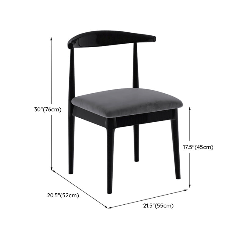 Black Pine Wood Modern Dining Table Set 1/5/7 Pcs Dinette Set for Home Clearhalo 'Dining Room Sets' 'Dining Tables & Seating' 'dining_room_set' 'furn' 'furn_dining_room_set' 'Furniture' 'Kitchen & Dining Furniture' 6937255