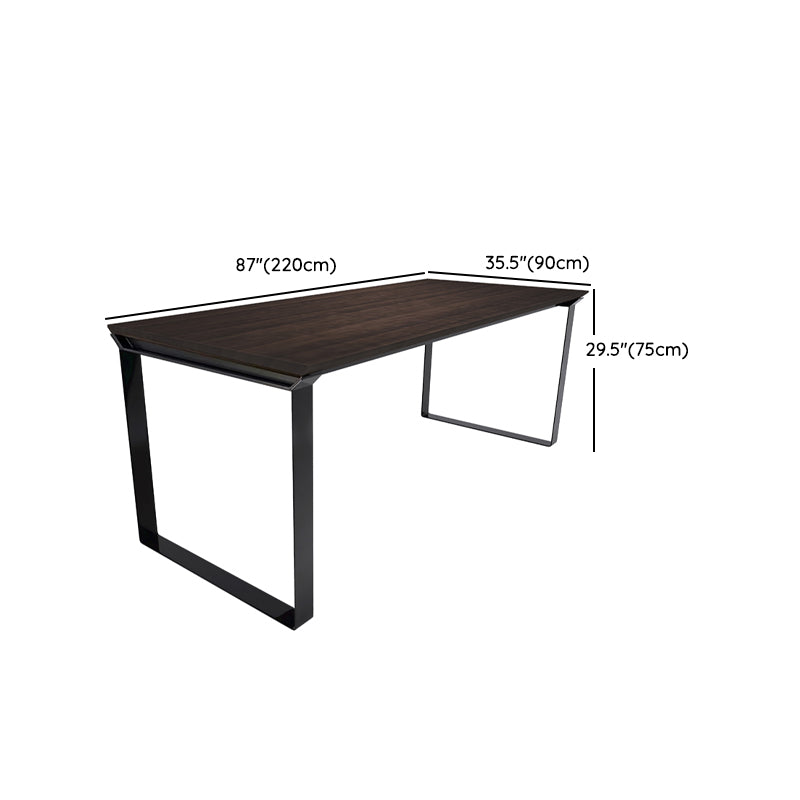 Black Pine Wood Modern Dining Table Set 1/5/7 Pcs Dinette Set for Home Clearhalo 'Dining Room Sets' 'Dining Tables & Seating' 'dining_room_set' 'furn' 'furn_dining_room_set' 'Furniture' 'Kitchen & Dining Furniture' 6937259