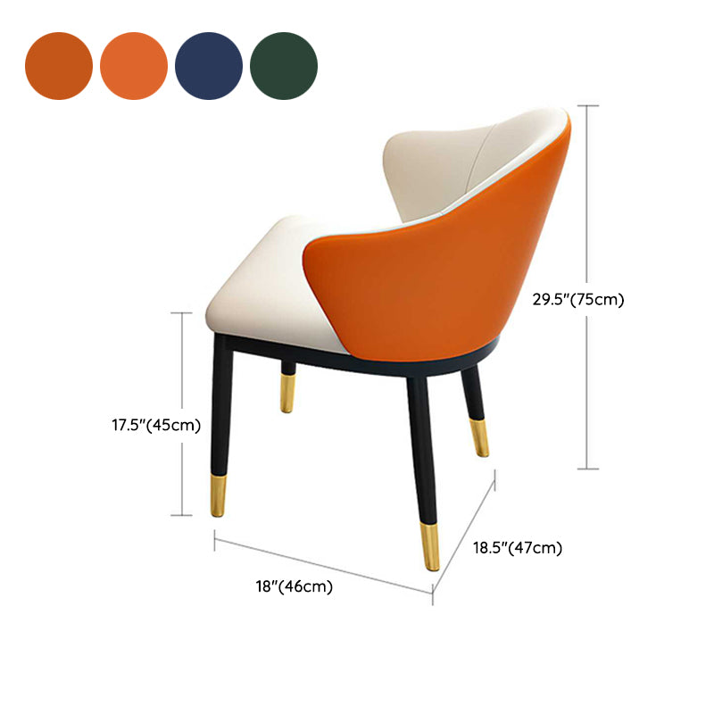 Glossy White Stone Dining Table Set 1/2/4 Pcs Glam Dinette Set with Leather Chairs