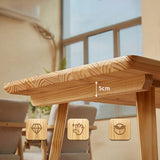 Mesa de comedor de madera rectangular moderna 1/2/4/5 piezas de comedor juego para comedor