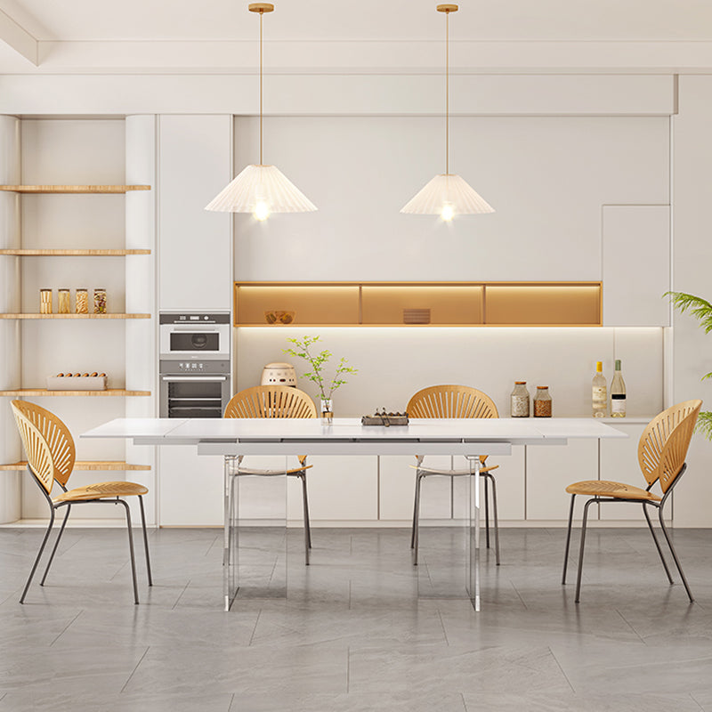 Modern 1/4/5/7 Pieces Furniture Space-Saving Design Rectangle Stone Dining Set