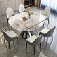 Contemporary 1/2/7 Pieces Furniture Round Stone Dining Set for Home