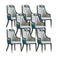 Faux Leather Dining Chairs Upholstered Arm Chairs with Wood Base 8 Piece Set Clearhalo 'Dining Chairs' 'Dining Tables & Seating' 'dining_chair' 'furn' 'furn_dining_chair' 'Furniture' 'Kitchen & Dining Furniture' 6937455