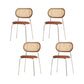 Contemporary Home Side Chair King Louis Back Metal Dining Room Chair