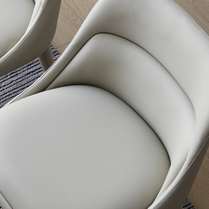 Dining Room Upholstered Parsons Chair Faux Leather Dining Chair Clearhalo 'Dining Chairs' 'Dining Tables & Seating' 'dining_chair' 'furn' 'furn_dining_chair' 'Furniture' 'Kitchen & Dining Furniture' 6937512