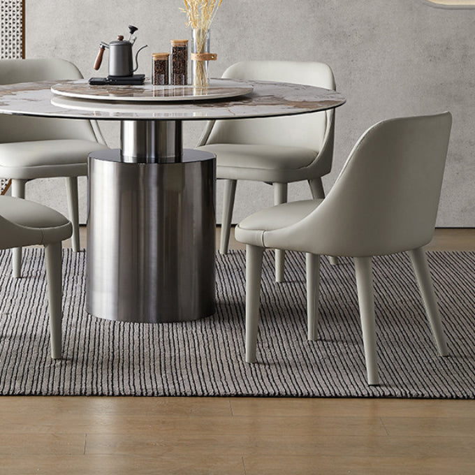 Dining Room Upholstered Parsons Chair Faux Leather Dining Chair Clearhalo 'Dining Chairs' 'Dining Tables & Seating' 'dining_chair' 'furn' 'furn_dining_chair' 'Furniture' 'Kitchen & Dining Furniture' 6937515