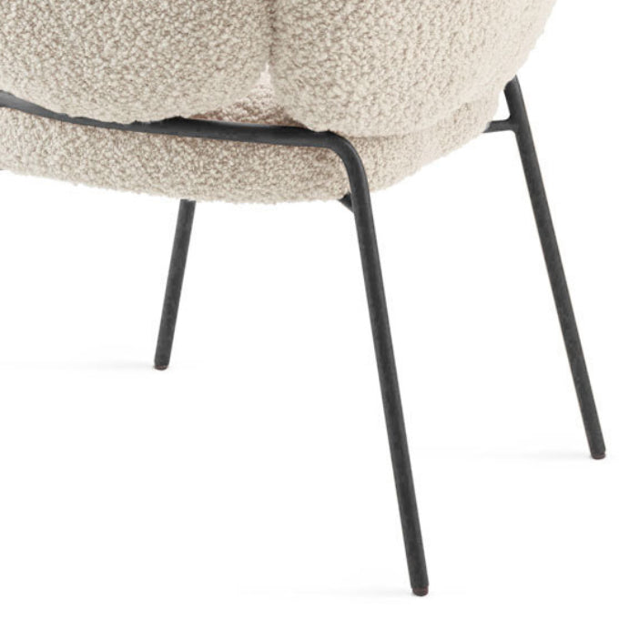 Silla de comedor tapizada contemporánea Silla Parsons de comedor