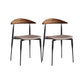 Industrial Armless Dining Chair Kitchen Open Back Side Chair Gray 2 Piece Set Clearhalo 'Dining Chairs' 'Dining Tables & Seating' 'dining_chair' 'furn' 'furn_dining_chair' 'Furniture' 'Kitchen & Dining Furniture' 6937575