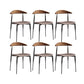 Industrial Armless Dining Chair Kitchen Open Back Side Chair Gray 6 Piece Set Clearhalo 'Dining Chairs' 'Dining Tables & Seating' 'dining_chair' 'furn' 'furn_dining_chair' 'Furniture' 'Kitchen & Dining Furniture' 6937579