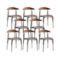 Industrial Armless Dining Chair Kitchen Open Back Side Chair Gray 8 Piece Set Clearhalo 'Dining Chairs' 'Dining Tables & Seating' 'dining_chair' 'furn' 'furn_dining_chair' 'Furniture' 'Kitchen & Dining Furniture' 6937581