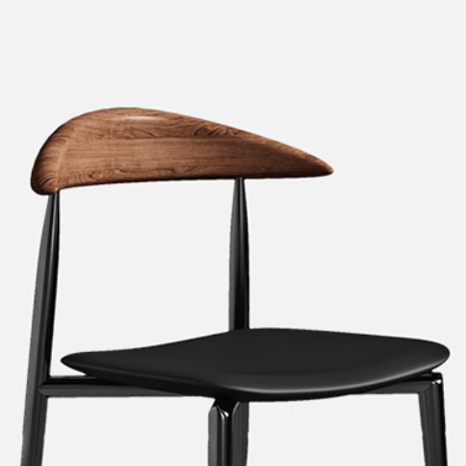 Industrial Armless Dining Chair Kitchen Open Back Side Chair Clearhalo 'Dining Chairs' 'Dining Tables & Seating' 'dining_chair' 'furn' 'furn_dining_chair' 'Furniture' 'Kitchen & Dining Furniture' 6937585