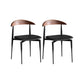 Industrial Armless Dining Chair Kitchen Open Back Side Chair Black 2 Piece Set Clearhalo 'Dining Chairs' 'Dining Tables & Seating' 'dining_chair' 'furn' 'furn_dining_chair' 'Furniture' 'Kitchen & Dining Furniture' 6937592