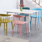 Contemporary Kitchen Dining Chair Plastic Slat Back Side Chair Clearhalo 'Dining Chairs' 'Dining Tables & Seating' 'dining_chair' 'furn' 'furn_dining_chair' 'Furniture' 'Kitchen & Dining Furniture' 6937602