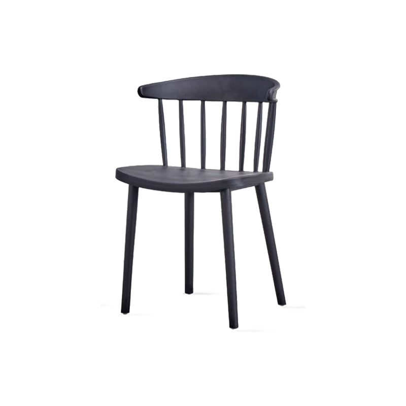 Contemporary Kitchen Dining Chair Plastic Slat Back Side Chair Clearhalo 'Dining Chairs' 'Dining Tables & Seating' 'dining_chair' 'furn' 'furn_dining_chair' 'Furniture' 'Kitchen & Dining Furniture' 6937603