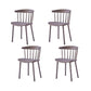 Contemporary Kitchen Dining Chair Plastic Slat Back Side Chair Grey 4 Piece Set Clearhalo 'Dining Chairs' 'Dining Tables & Seating' 'dining_chair' 'furn' 'furn_dining_chair' 'Furniture' 'Kitchen & Dining Furniture' 6937604