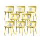 Contemporary Kitchen Dining Chair Plastic Slat Back Side Chair Yellow 8 Piece Set Clearhalo 'Dining Chairs' 'Dining Tables & Seating' 'dining_chair' 'furn' 'furn_dining_chair' 'Furniture' 'Kitchen & Dining Furniture' 6937620