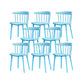 Contemporary Kitchen Dining Chair Plastic Slat Back Side Chair Light Blue 8 Piece Set Clearhalo 'Dining Chairs' 'Dining Tables & Seating' 'dining_chair' 'furn' 'furn_dining_chair' 'Furniture' 'Kitchen & Dining Furniture' 6937622