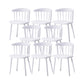 Contemporary Kitchen Dining Chair Plastic Slat Back Side Chair White 8 Piece Set Clearhalo 'Dining Chairs' 'Dining Tables & Seating' 'dining_chair' 'furn' 'furn_dining_chair' 'Furniture' 'Kitchen & Dining Furniture' 6937624