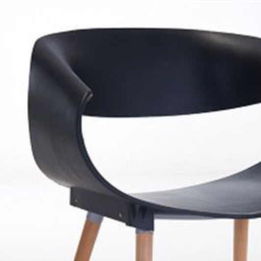 Contemporary Arm Dining Chair Indoor Solid Wood Dining Chair