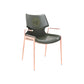 Home Upholstered Arm Dining Chair Faux Leather Wingback Chair Green Gold 1 Piece Clearhalo 'Dining Chairs' 'Dining Tables & Seating' 'dining_chair' 'furn' 'furn_dining_chair' 'Furniture' 'Kitchen & Dining Furniture' 6937701