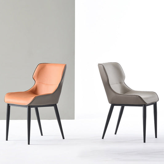 Dining Room Upholstered Chair Home Wingback Faux Leather Dining Chair Clearhalo 'Dining Chairs' 'Dining Tables & Seating' 'dining_chair' 'furn' 'furn_dining_chair' 'Furniture' 'Kitchen & Dining Furniture' 6937722