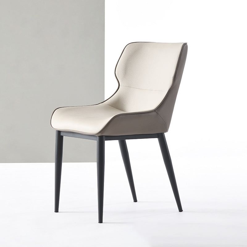 Dining Room Upholstered Chair Home Wingback Faux Leather Dining Chair Clearhalo 'Dining Chairs' 'Dining Tables & Seating' 'dining_chair' 'furn' 'furn_dining_chair' 'Furniture' 'Kitchen & Dining Furniture' 6937726
