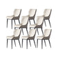 Dining Room Upholstered Chair Home Wingback Faux Leather Dining Chair Off-White 8 Piece Set Clearhalo 'Dining Chairs' 'Dining Tables & Seating' 'dining_chair' 'furn' 'furn_dining_chair' 'Furniture' 'Kitchen & Dining Furniture' 6937729