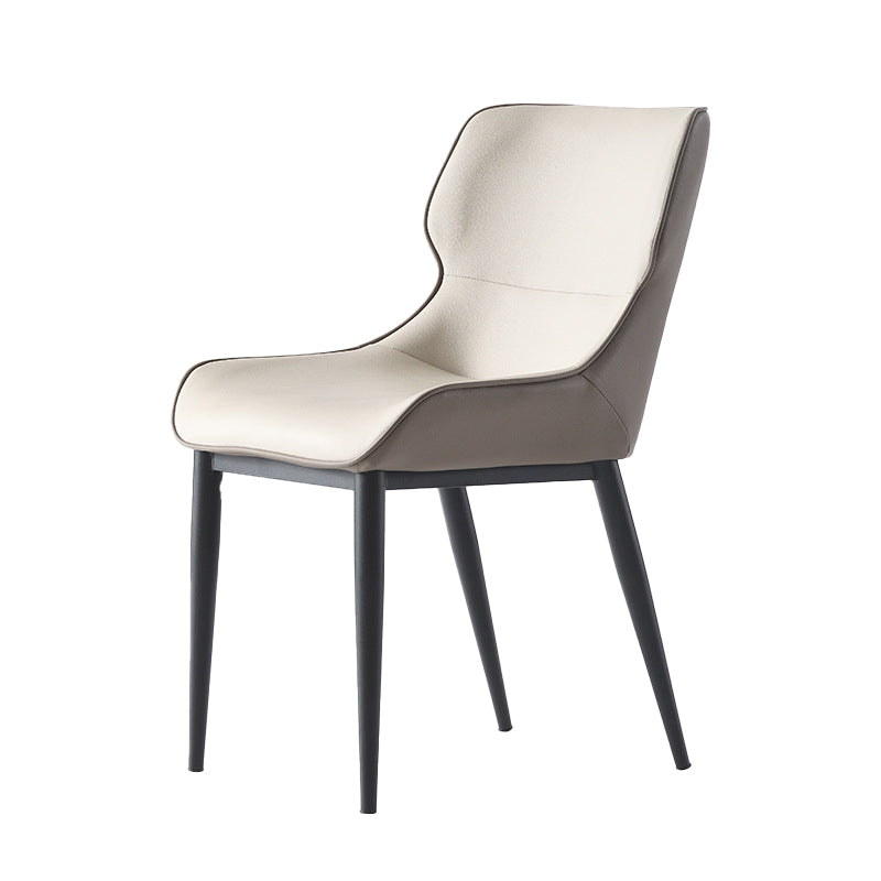 Dining Room Upholstered Chair Home Wingback Faux Leather Dining Chair Clearhalo 'Dining Chairs' 'Dining Tables & Seating' 'dining_chair' 'furn' 'furn_dining_chair' 'Furniture' 'Kitchen & Dining Furniture' 6937730