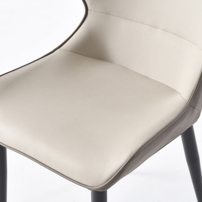 Dining Room Upholstered Chair Home Wingback Faux Leather Dining Chair Clearhalo 'Dining Chairs' 'Dining Tables & Seating' 'dining_chair' 'furn' 'furn_dining_chair' 'Furniture' 'Kitchen & Dining Furniture' 6937731