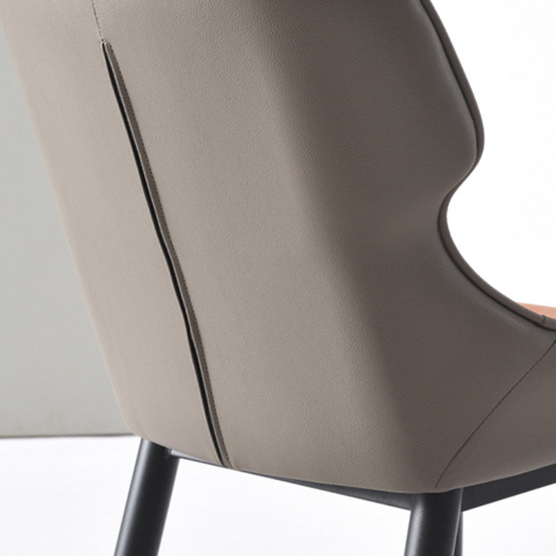Dining Room Upholstered Chair Home Wingback Faux Leather Dining Chair Clearhalo 'Dining Chairs' 'Dining Tables & Seating' 'dining_chair' 'furn' 'furn_dining_chair' 'Furniture' 'Kitchen & Dining Furniture' 6937735